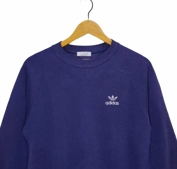 90s Adidas Trefoil Crewneck Sweatshirt Raglan Vin… - image 3