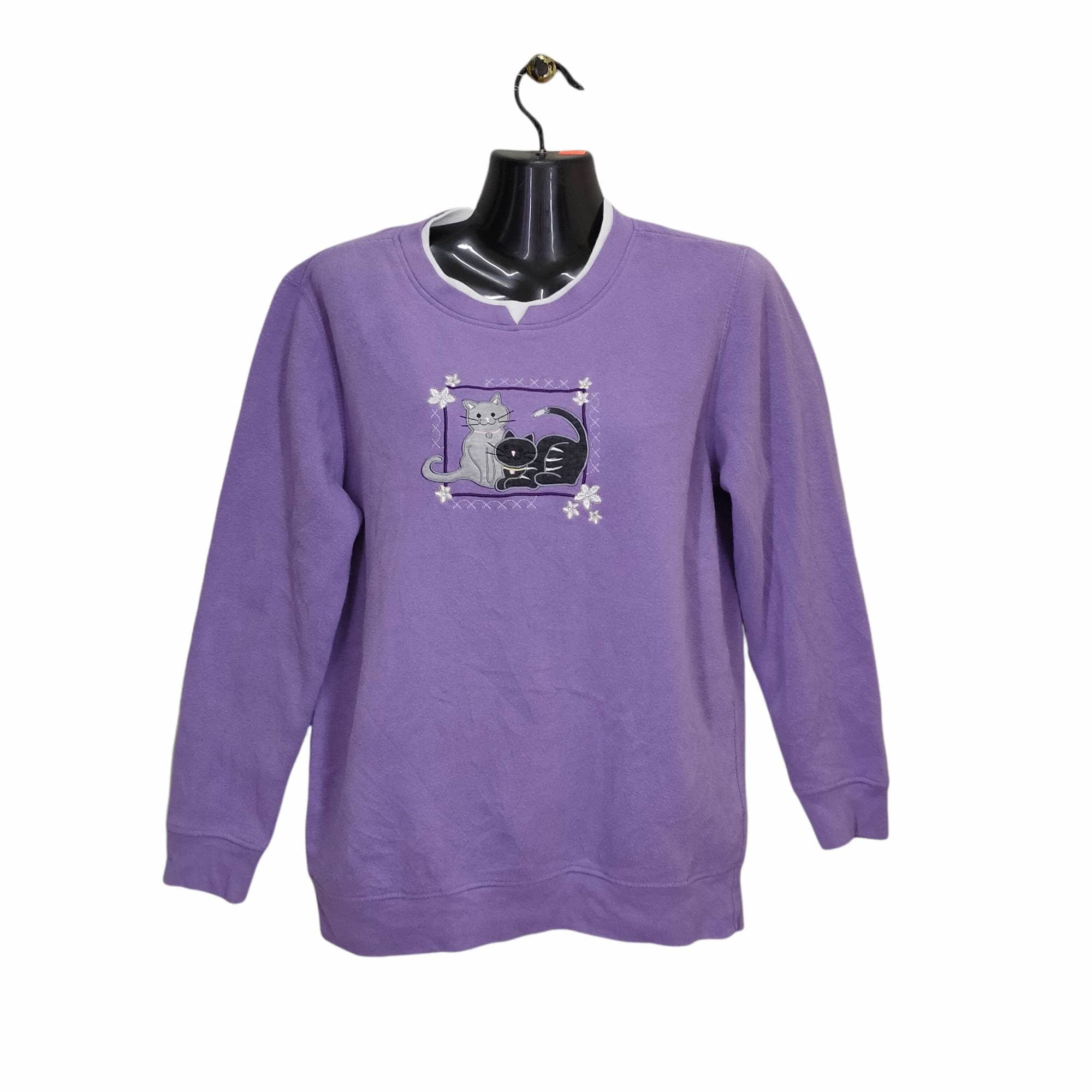 Y2K Cute Cat Crewneck Sweatshirt Small Vintage Hasting Smith Sweater Jumper  Pullover Animal Graphics Purple Lilac Mens Size S - Etsy Canada