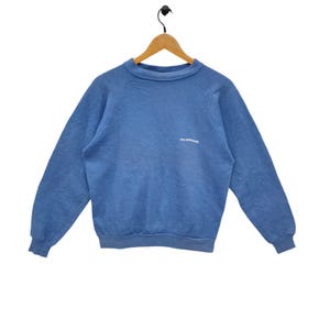 Vtg Levi&#39;s Raglan Sweatshirt Medium Vintage Levi Strauss & Co Sweater Jumper Crewneck Made in USA Blue Size M