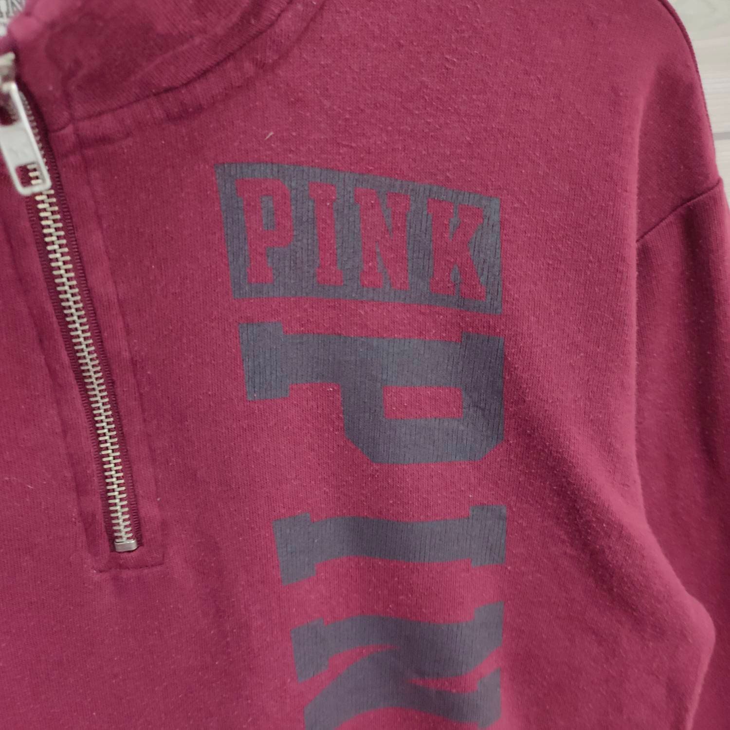 Pink victoria secret burgundy sweater discount