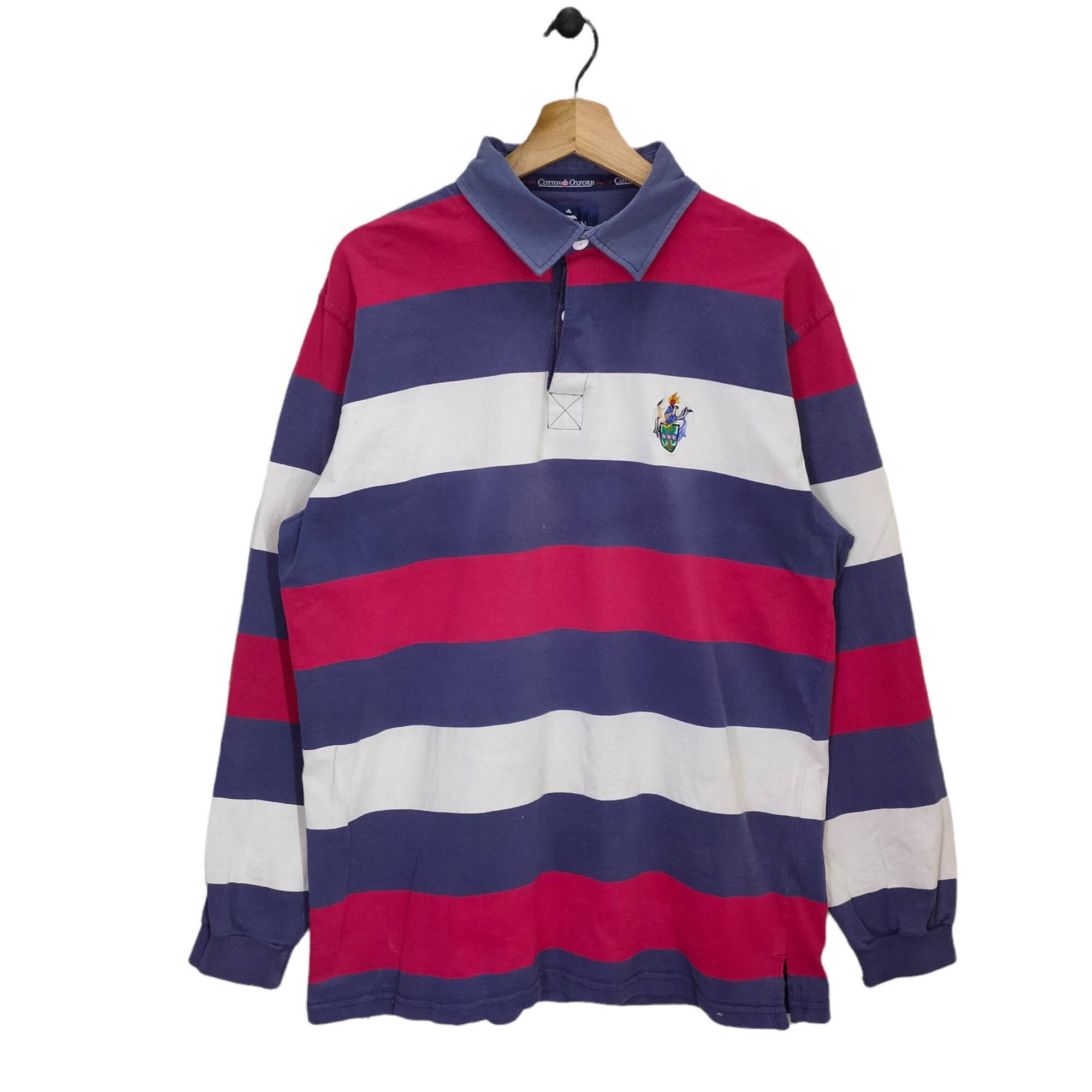 Vintage Oxford, Rugby Polo Shirt, Striped T-shirt