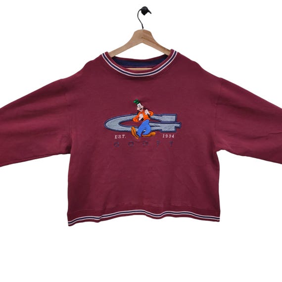 The Disney Store , Vintage Goofy Sweatshirt , Embroidery Disney