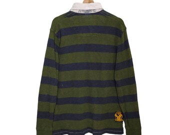 American Eagle Outfitter, Vintage Rugby Polo Shirt, Stripes