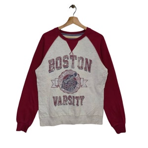 Vtg Boston Raglan Sweatshirt Medium Vintage Boston University Sweater Jumper Pullover Crewneck American Sportwear Size M