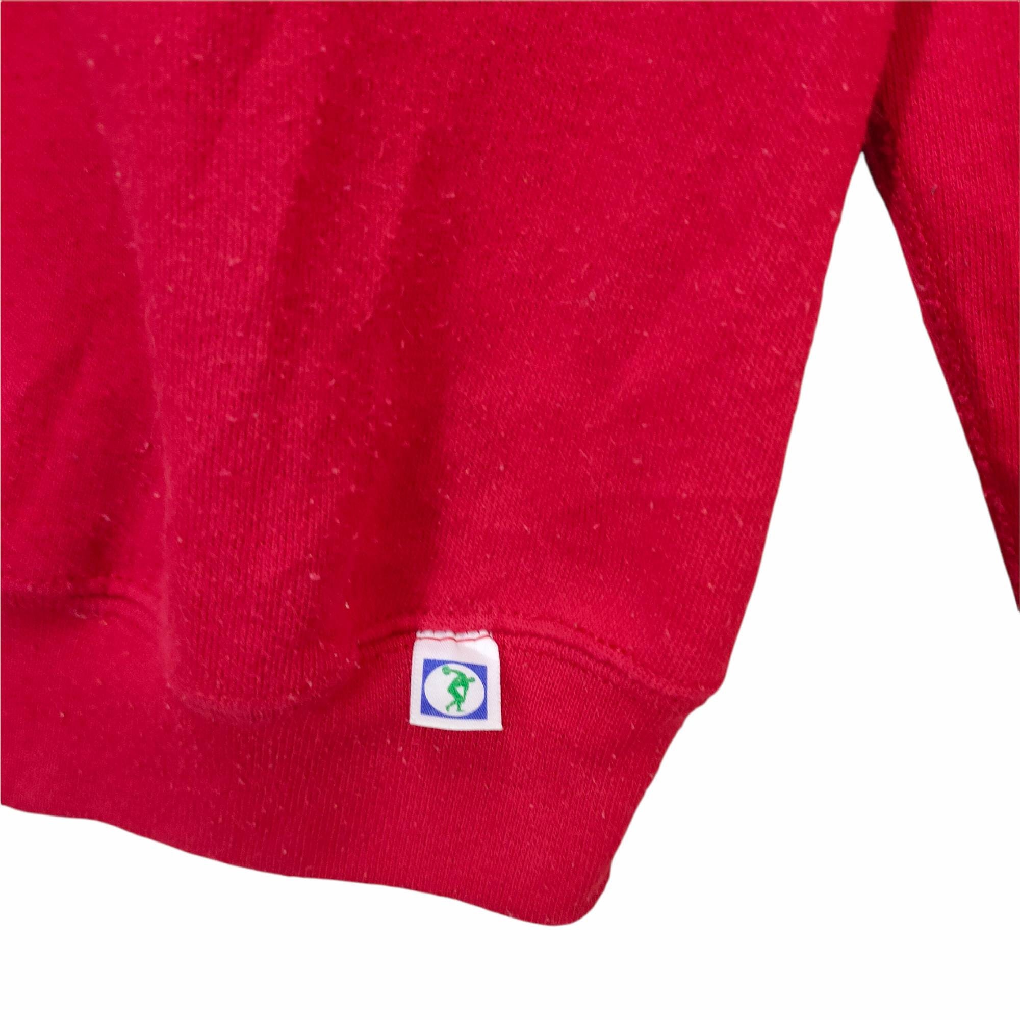 80s 90s Discus Athletic Raglan Sweatshirt Plain Made in USA Large 