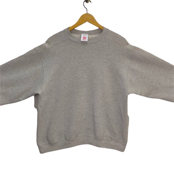Vtg 90s Wilson Crewneck Sweatshirt Plain Large Vintage Vtg 90s Wilson Crewneck Sweatshirt Plain Large Vintage