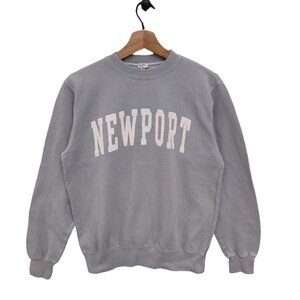 Sudadera vintage Newport de Rhode Island, EE. UU., suéter de cuello redondo