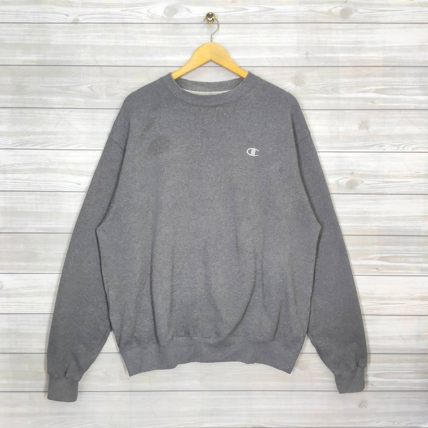 Champion Sweatshirt Vintage Champion Jumper Pullover Crewneck Dark
