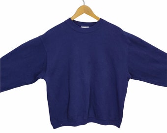 60s VINTAGE HANES SWEATSHIRT ネイビー Hanes Activewear Unisex Navy Vintage Vtg USA Blank Boxy