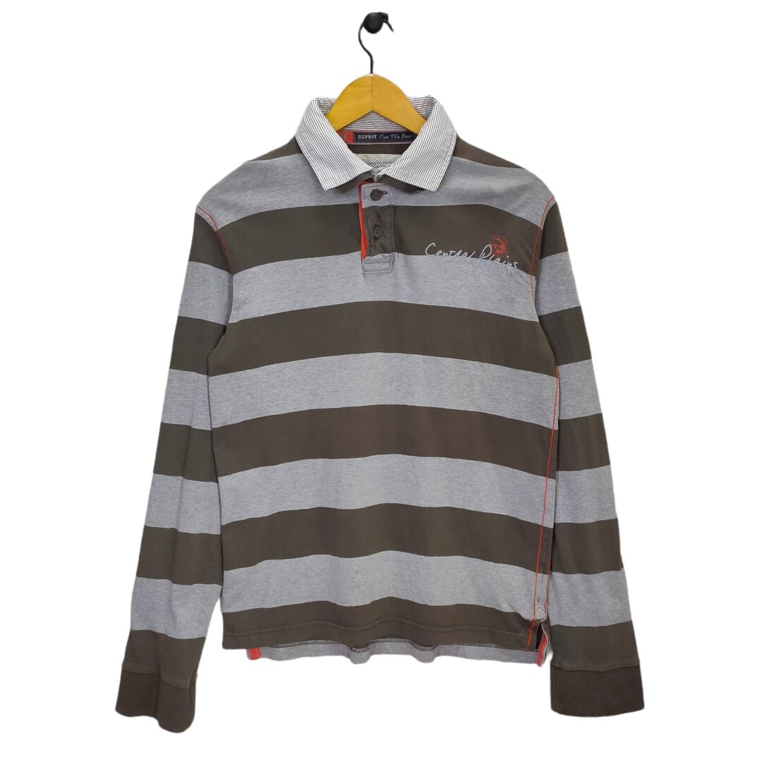 Armor-Lux Men's Long Sleeve Classic Stripe T-Shirt in Natural/Orto