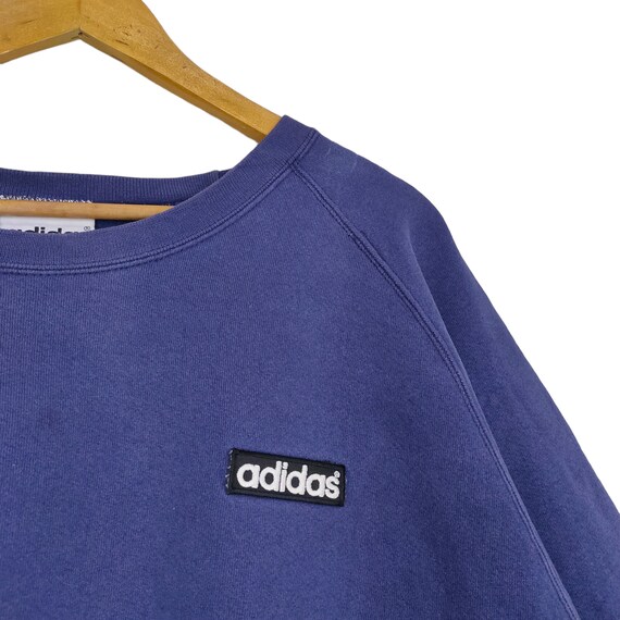 Vtg 90s Adidas Raglan Sweatshirt Large Vintage Ad… - image 6