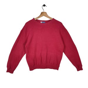 Vtg Hang Ten Sweatshirt M Vintage Hang Ten California Sweater Jumper Pullover Surf Red Size M