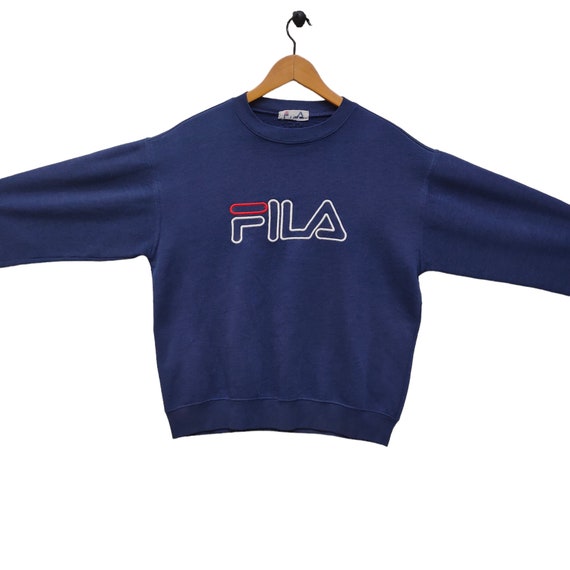 Vtg 80s Fila Crewneck Sweatshirt Large Vintage Fi… - image 2