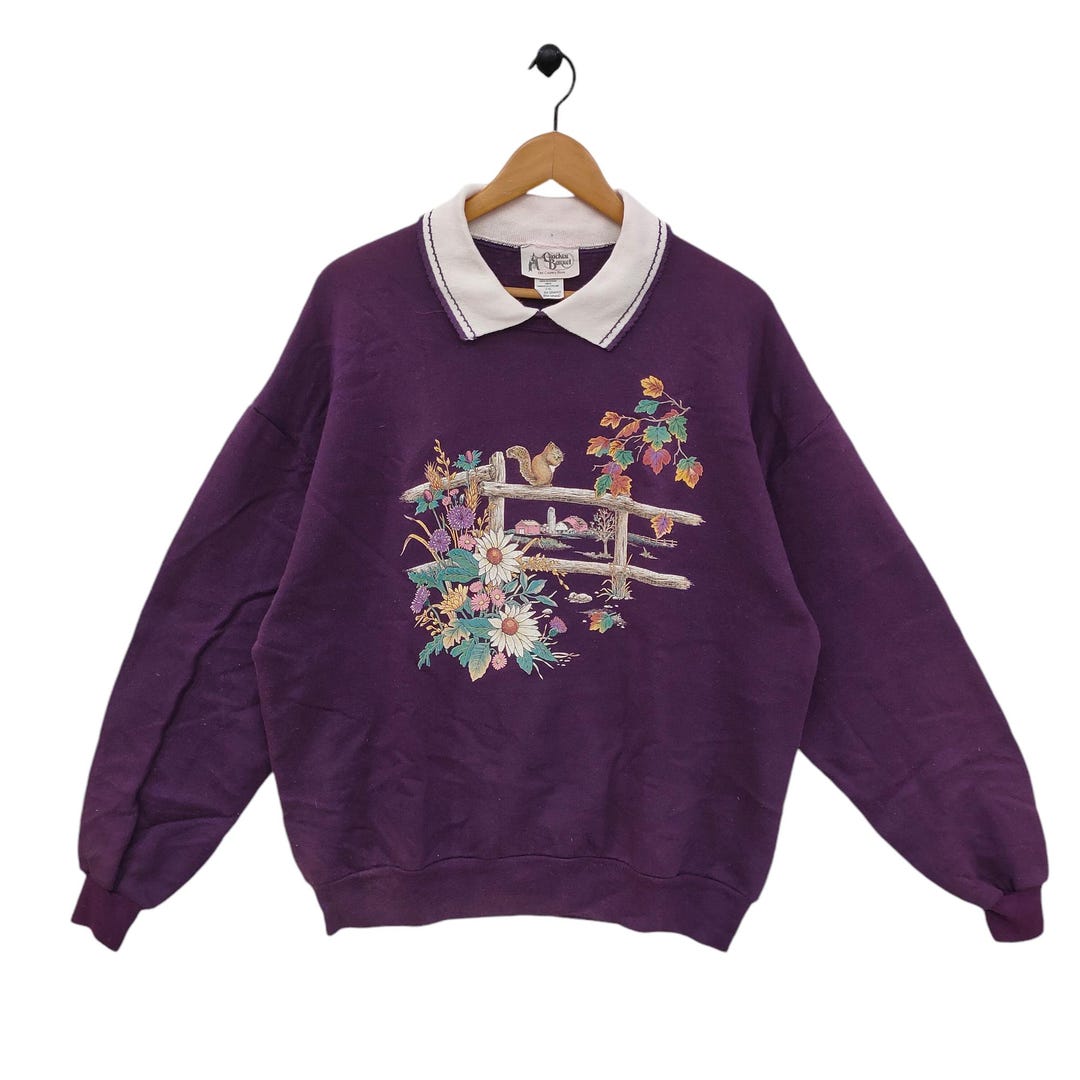 90s Squirrel Sweatshirt Oversized Vintage Cracker Barrel