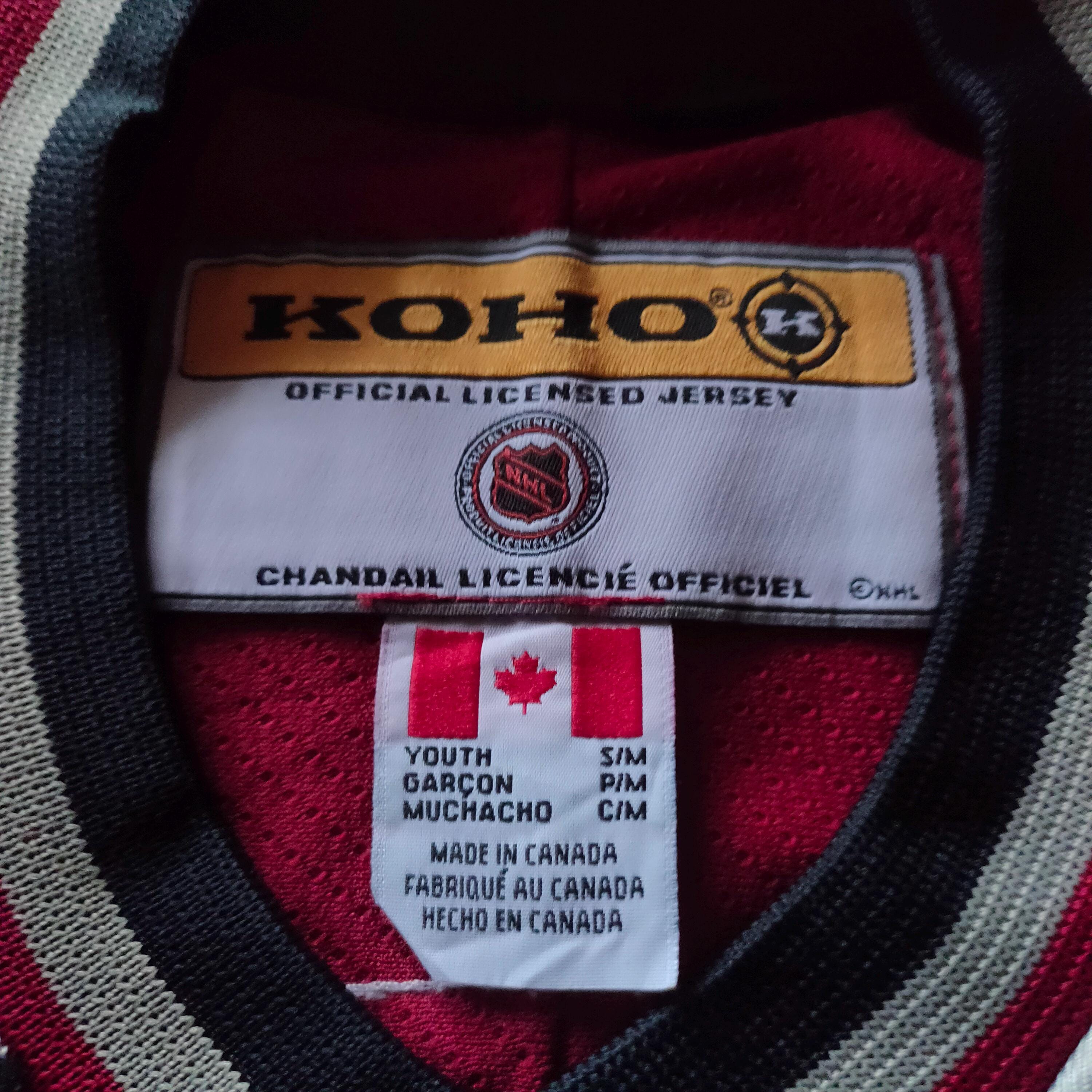 Vancouver Canucks Shirt Large Vintage Koho NHL Jersey Stripes