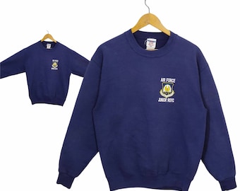 90s Air Force Junior ROTC Sweatshirt Medium Vintage Jerzees
