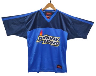 Vintage 1990s Johnny Blaze Graphic Embroidered Hoodie / 90s Hoodie