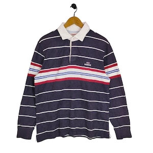 Mcgregor Sportswear Polo Shirt, Vintage Rugby, Stripes Shirt, Red