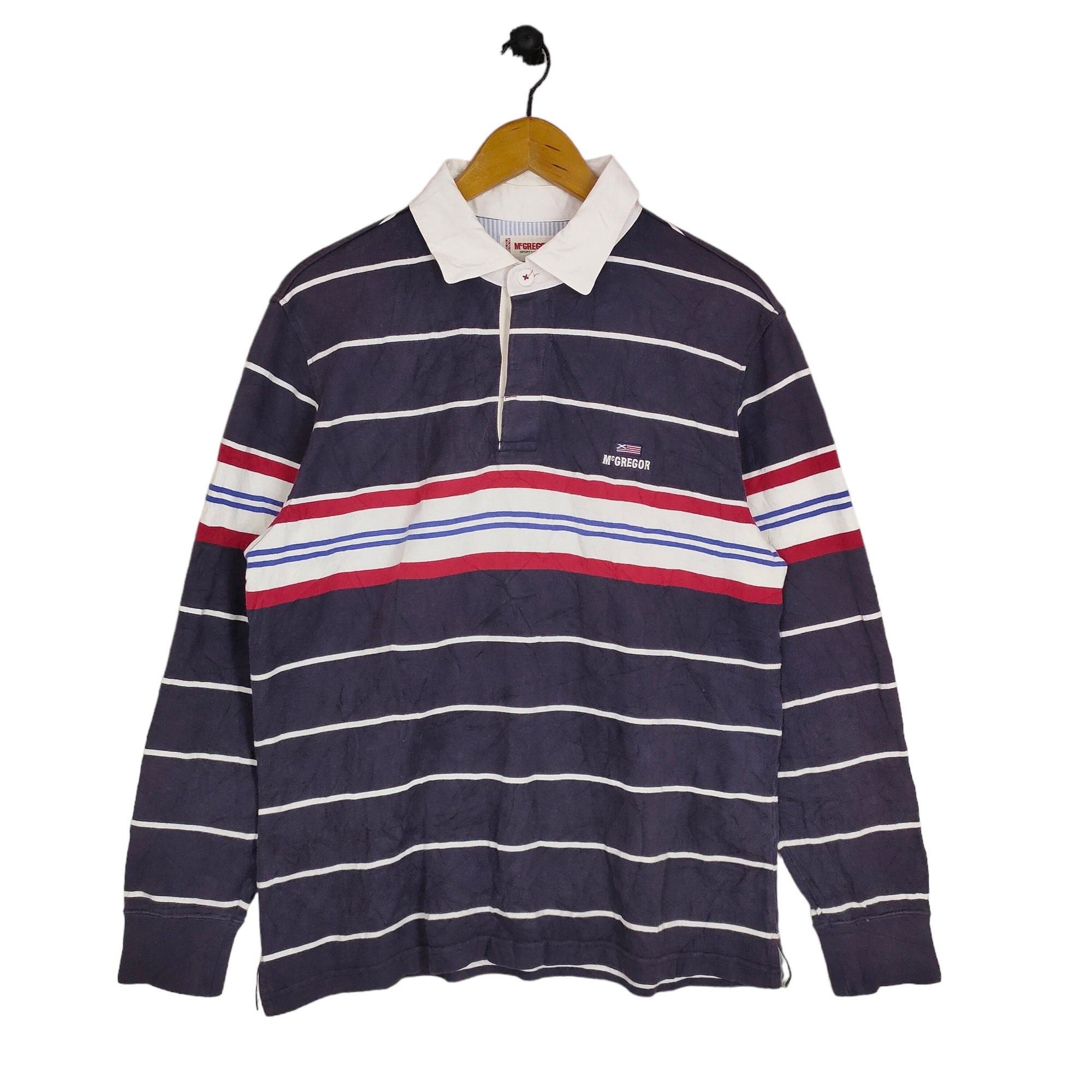 Vintage Nautica Stripes Polo Rugby Shirt Xlarge Y2K Nautica Sailing Gear  Embroidery Logo Shirt Nautica Usa Striped Longsleeves Polos Size XL -   Canada