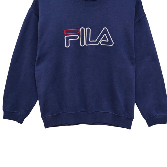 Vtg 80s Fila Crewneck Sweatshirt Large Vintage Fi… - image 4