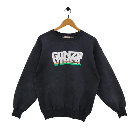 Vtg Distressed Gonzo Vibes Sweatshirt Medium Vintage Gonzo Surf