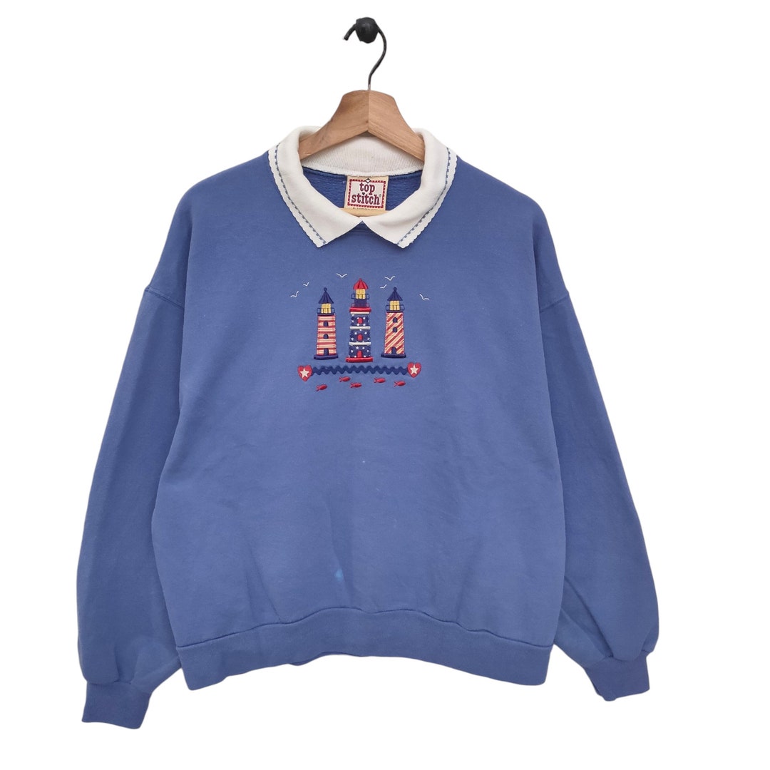 Sweat à Col 1/4 Zip Vintage Sun Triangle Années 90 – Vert, Taille S-M, Style Montagne