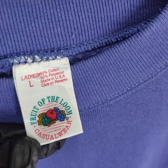 90s Blank Raglan Sweatshirt Large Vintage Fruit of the Loom