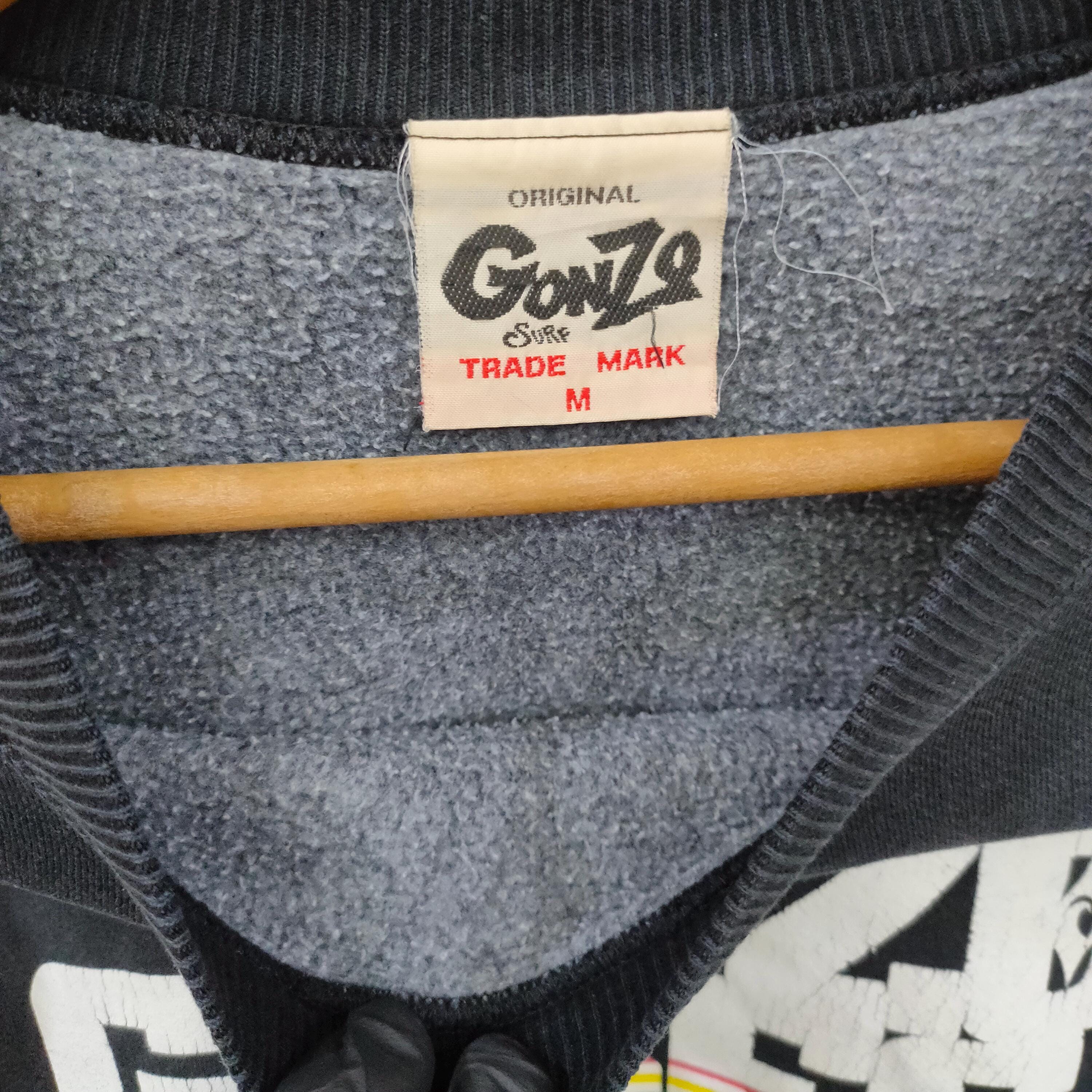Vtg Distressed Gonzo Vibes Sweatshirt Medium Vintage Gonzo Surf 