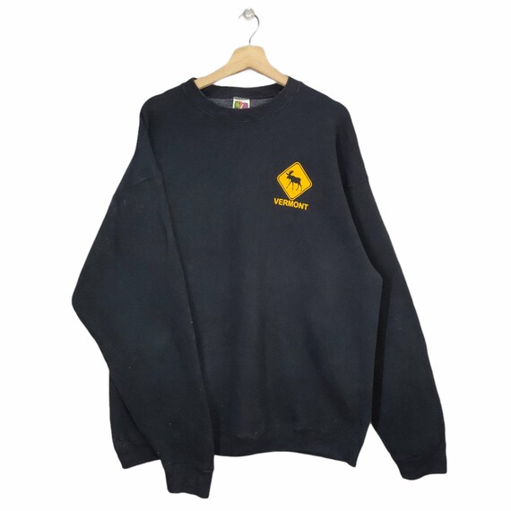 Vintage Fruit Of The Loom Crewneck Black