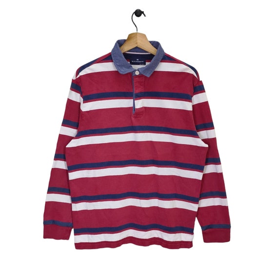 Blue Harbour Polo Shirt, Vintage Rugby, Stripes S… - image 1