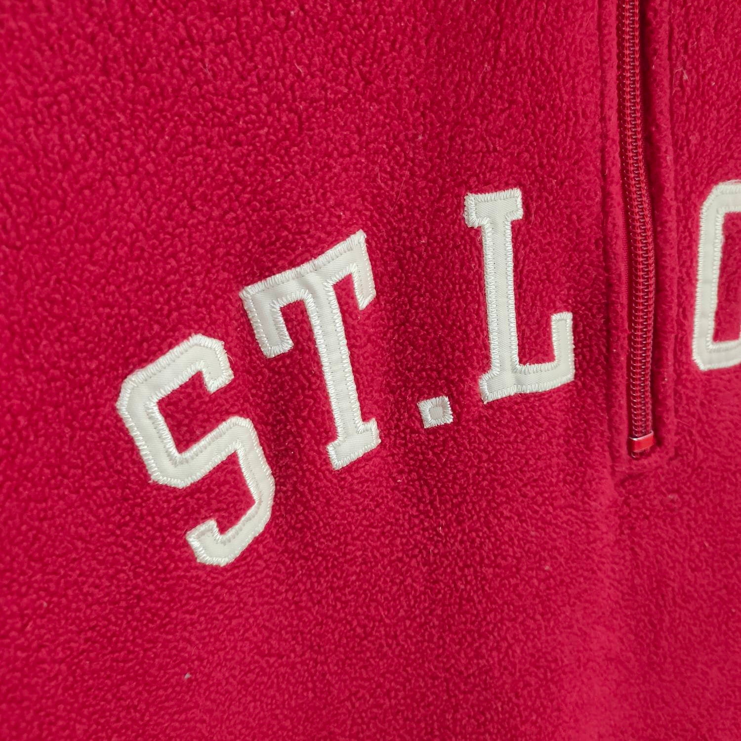 St. Louis Cardinals Fleece Zipper Sweater Small Vintage Uniqlo 