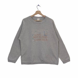 Vintage Sweatshirt L&#39;ametlla Matagalls Spain Sweater Jumper Pullover Crewneck 2000 Gray Size M
