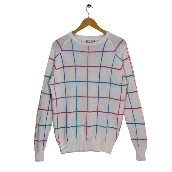White sports store sweater