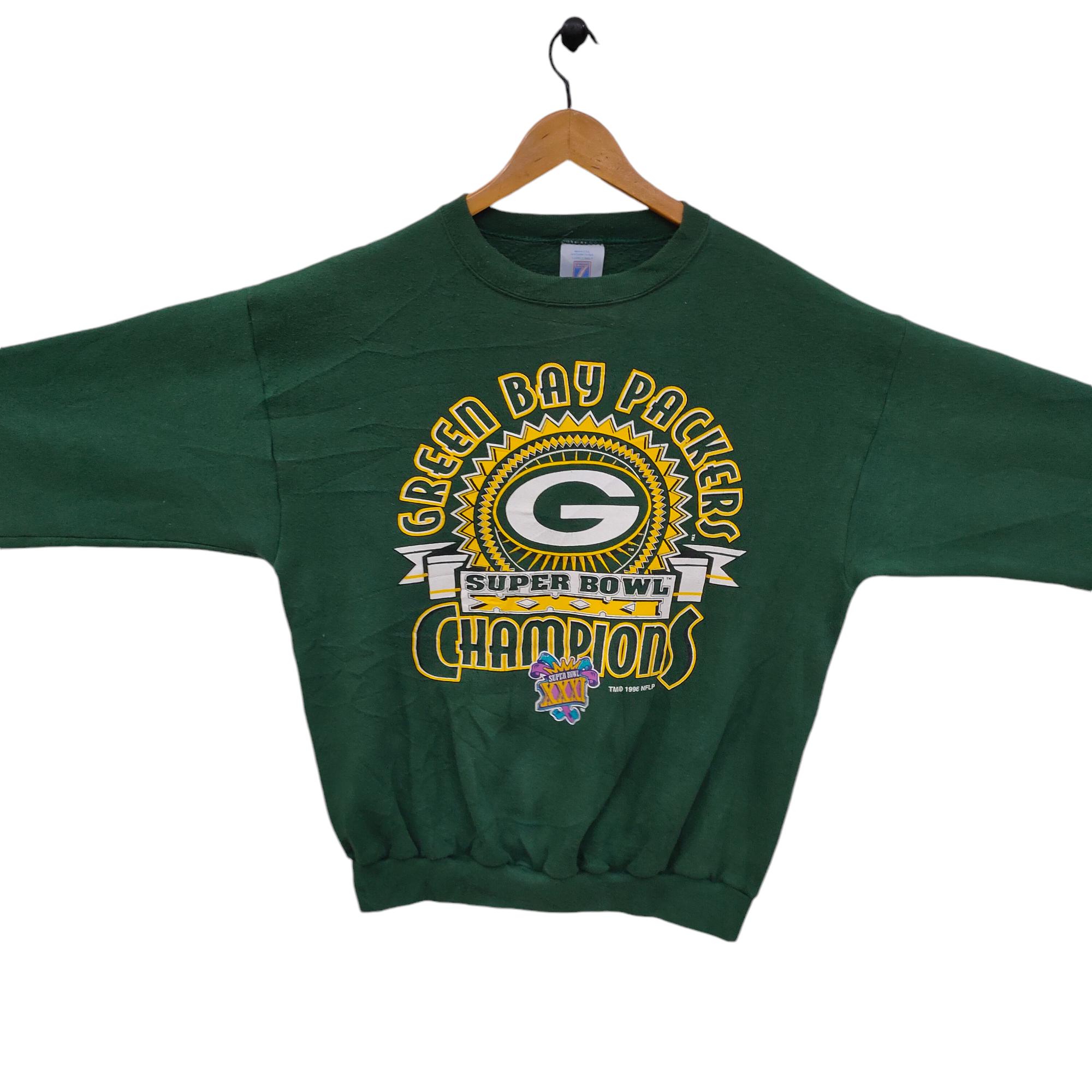 Sweat Vintage Green Bay Packers – 1996 Champs, Taille L (14/16 Ans), Pro Player (Occasion, Pour Garçon)