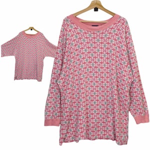 Dockers Langarm Shirt Raglan Vintage Hafenarbeiter All Over Print Pullover Top Abschlag Über Größe 2XL