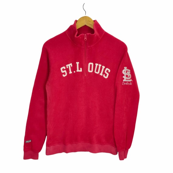 St. Louis Cardinals Fleece Zipper Sweater Small Vintage Uniqlo 