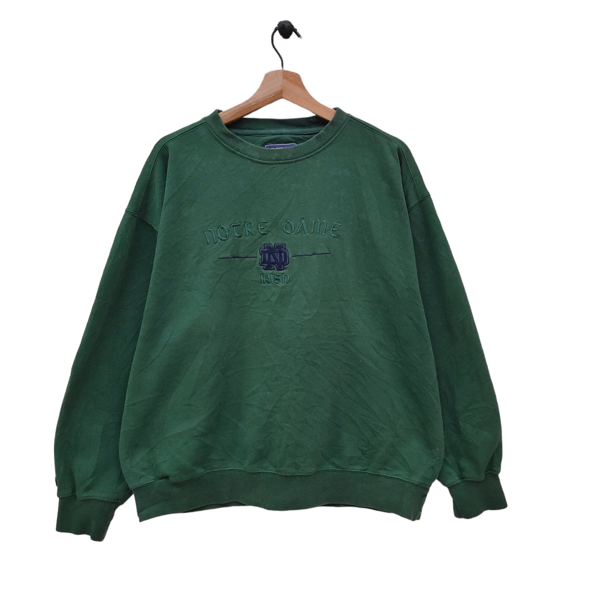 Notre dame shop green sweatshirt