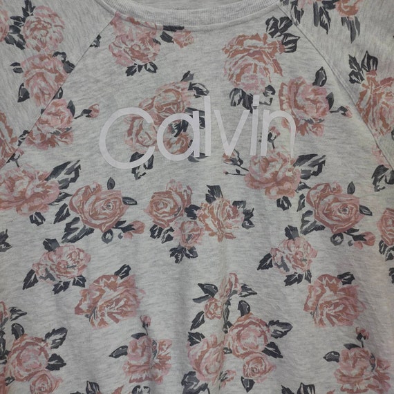 Calvin Klein Floral Sweatshirt Retro Style Botani… - image 7