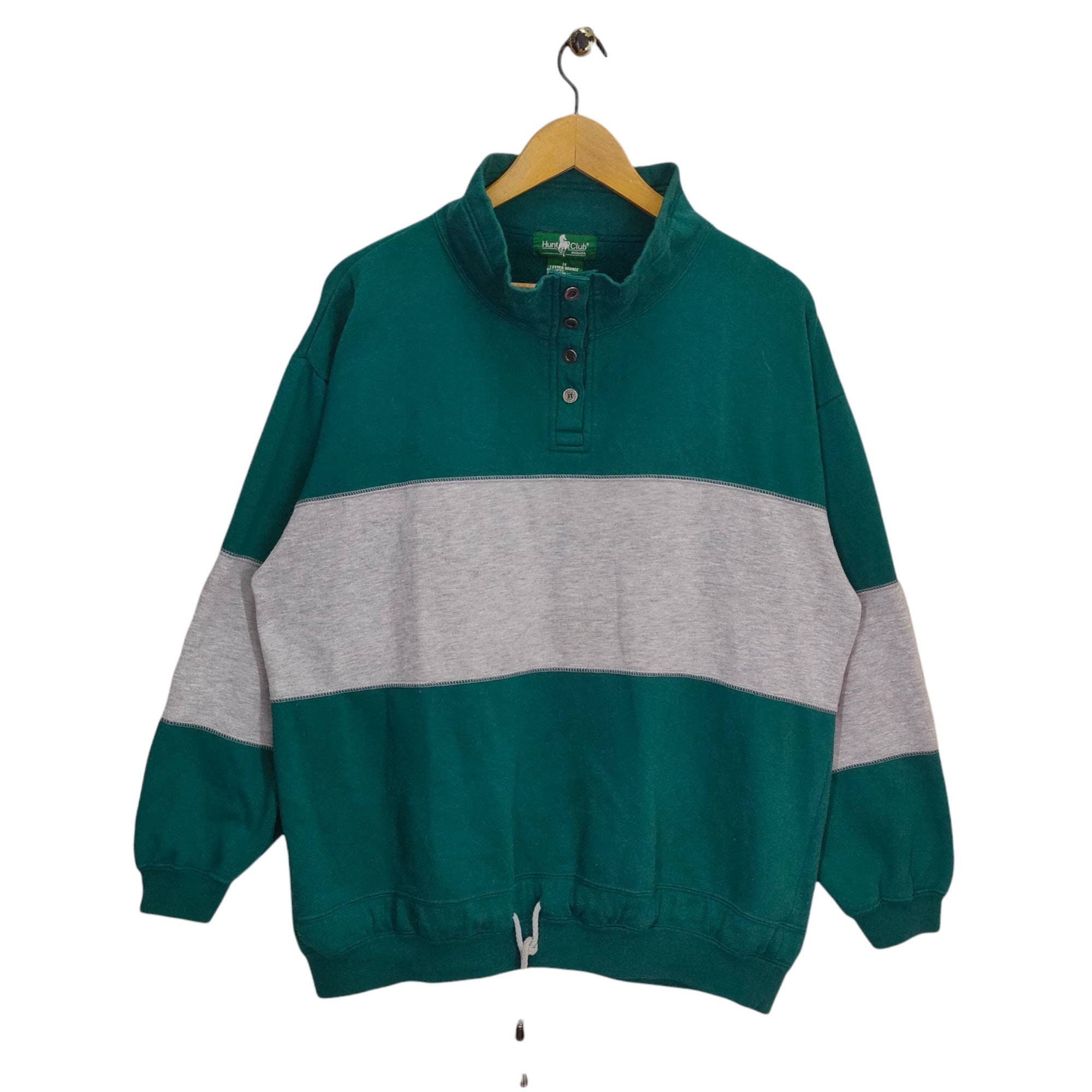 Vtg Hunt Club Sweater Colorblock 