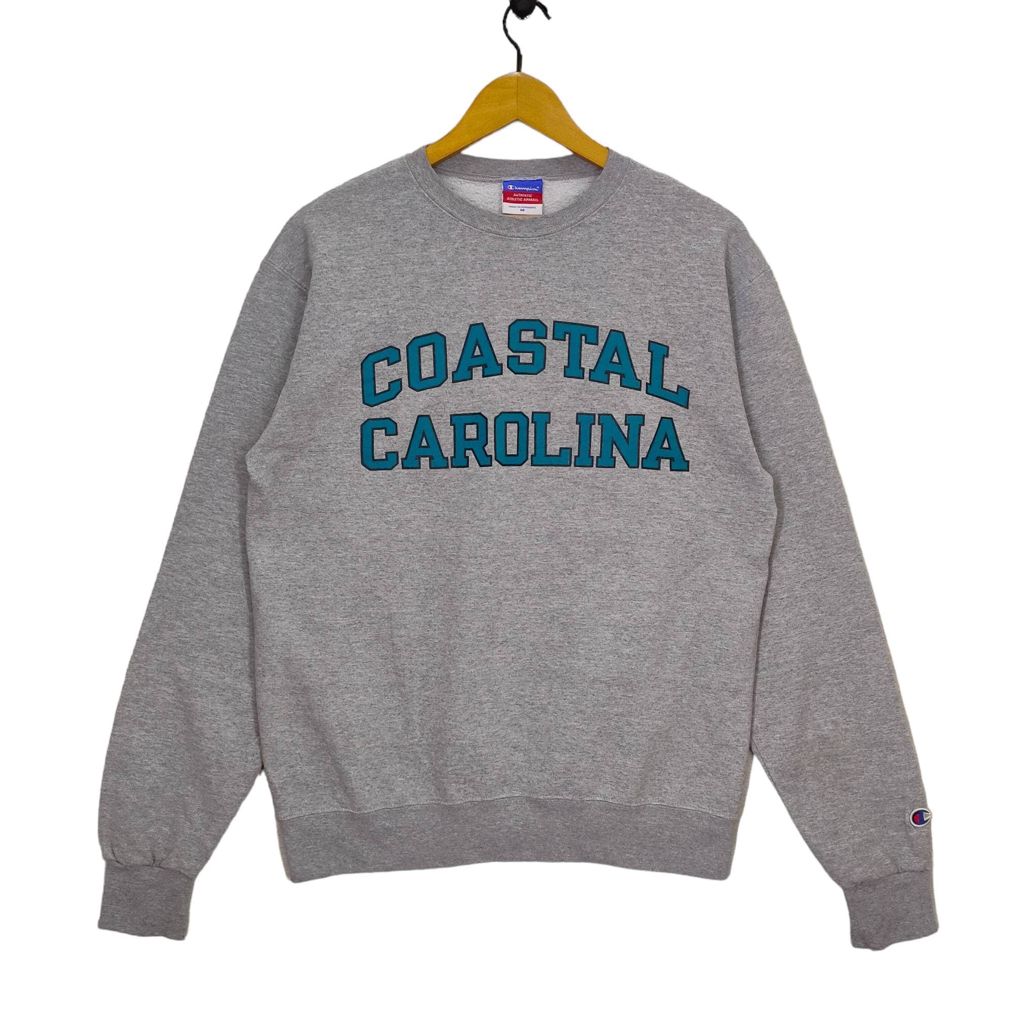 90s Coastal Carolina Crewneck Vintage Champion Sweater Coastal Carolina University CCU Jumper Medium Etsy Ireland