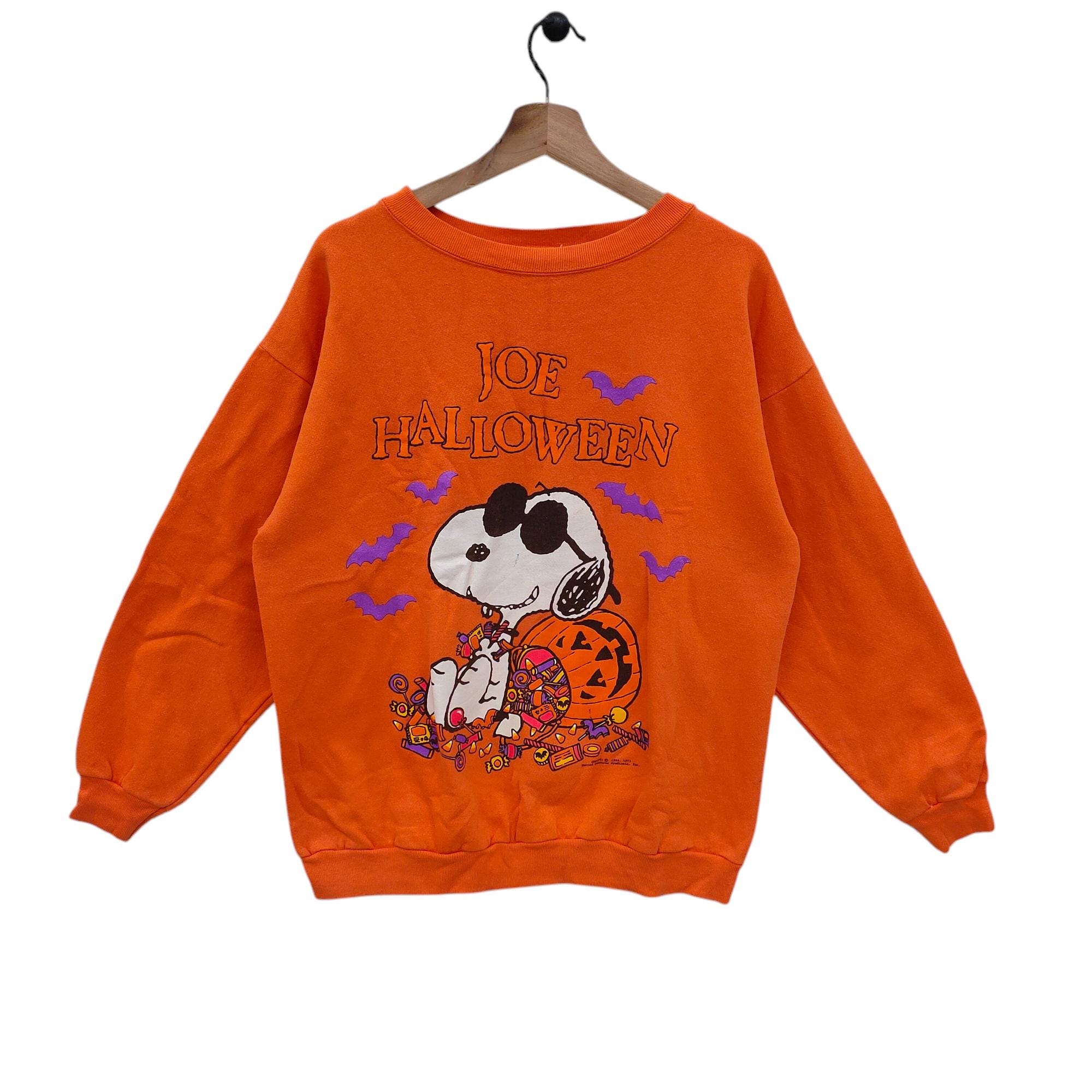 Vintage 90s Peanuts Halloween Pumpkin Sweatshirt/snoopy/size