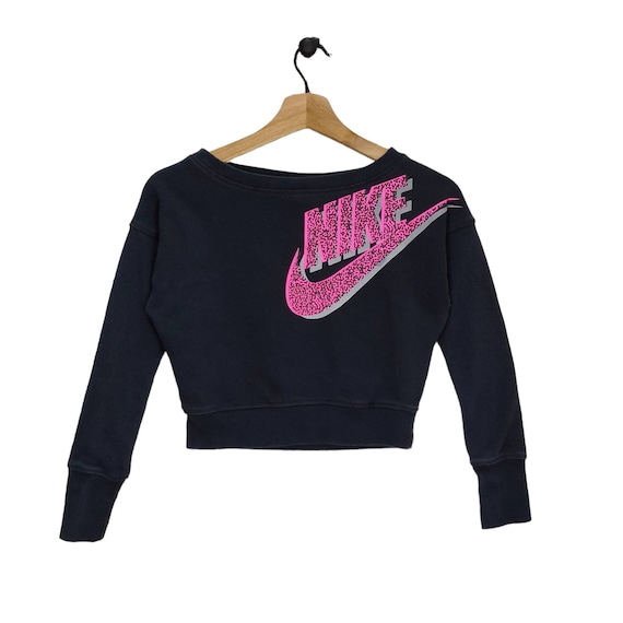 NIKE Crop Sweatshirt Small Vintage Nike Crewneck … - image 1