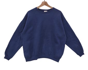 Hanes Crewneck X-large Vintage Hanes Sweatshirt Plain Pullover