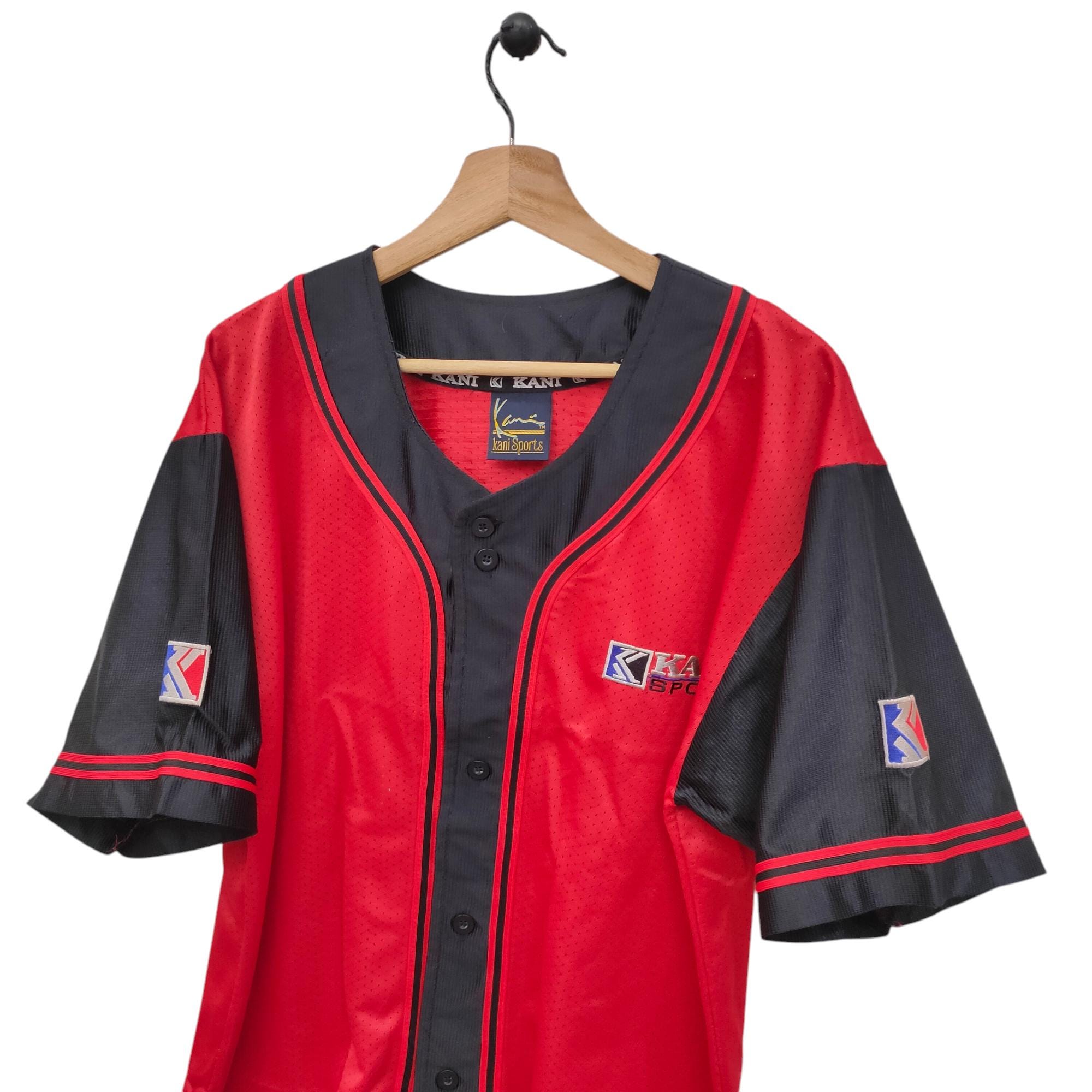 90年代 カニ スポーツ USA ジャージ ミディアム ヴィンテージ カール 