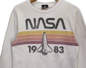 Nasa Space Shuttle Huntsville Alabama Sweatshirt Vintage Hyper Space Jumper Distressed Sweater Small Etsy
