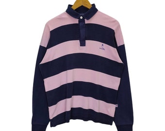 Vintage Nautica Stripes Polo Rugby Shirt Xlarge Y2K Nautica