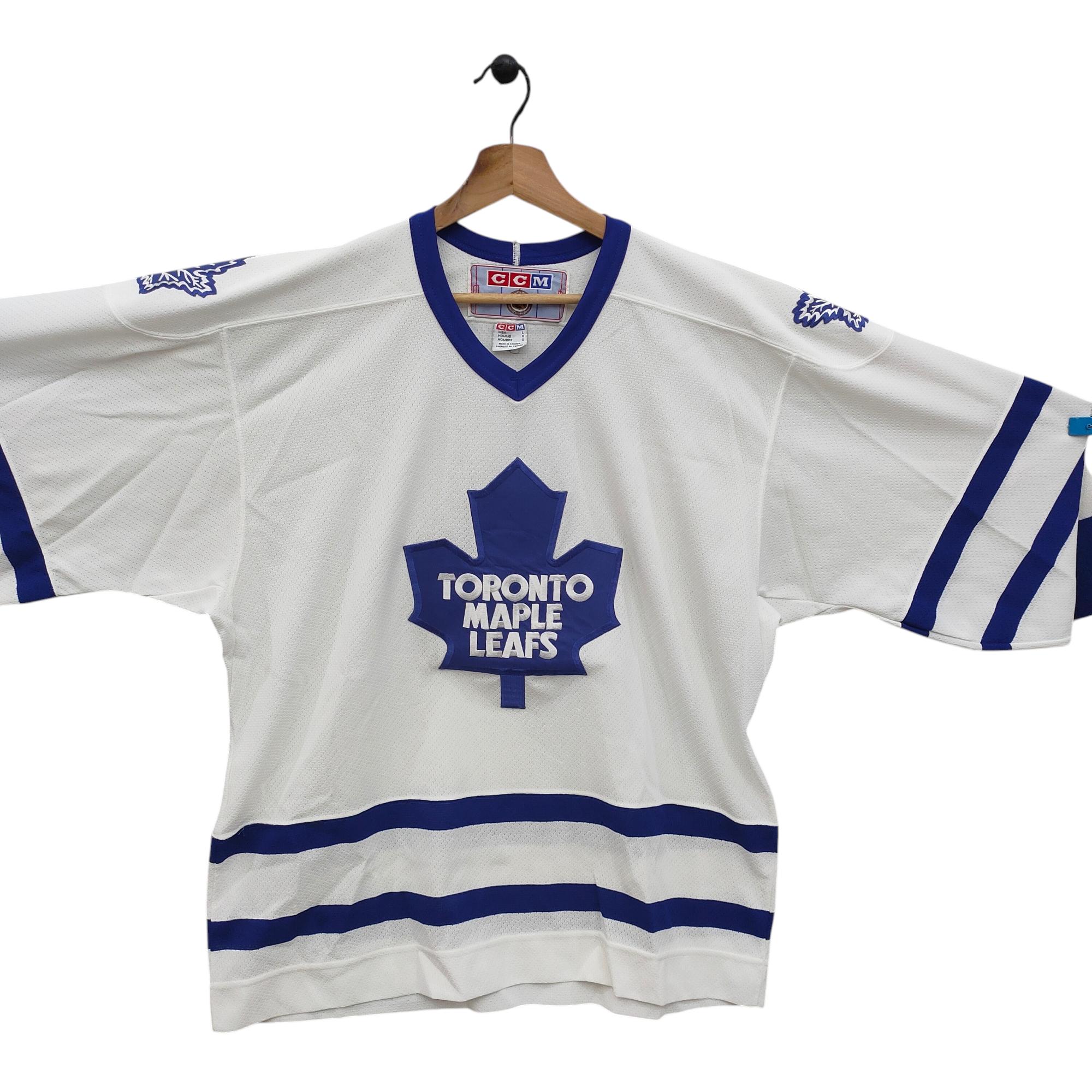 toronto maple leafs jersey dress Vtg Large Vintage CCM NHL Jersey Blue White Men Size L Best Sellers NH Week 43