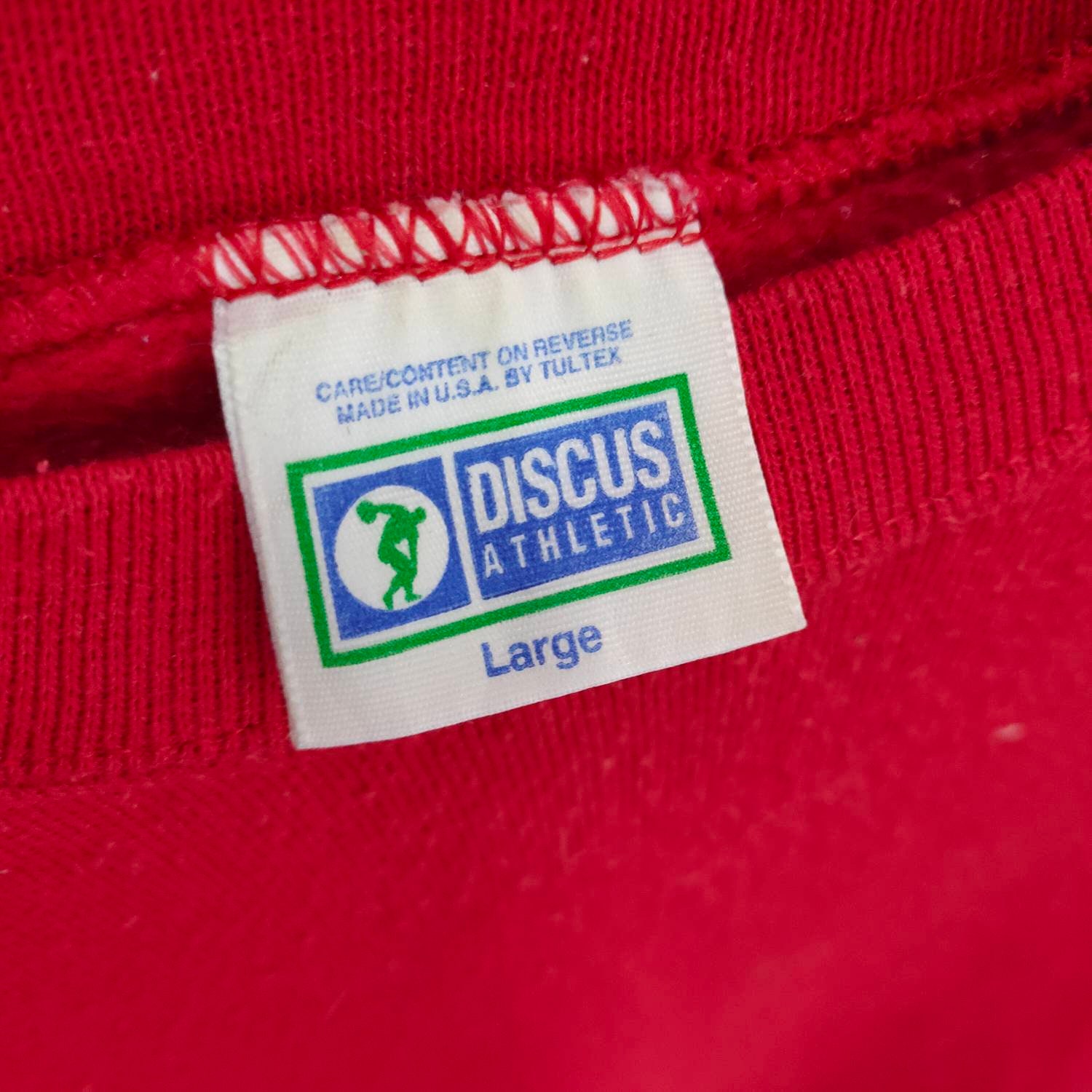 Sweat Vintage Discus Athletic 2XL – Bleu Foncé – USA 90's – Occasion
