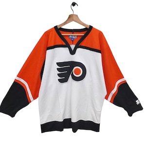 Vtg Philadelphia flayers Shirt Vintage Starter NHL jersey Orange White Black Size XL