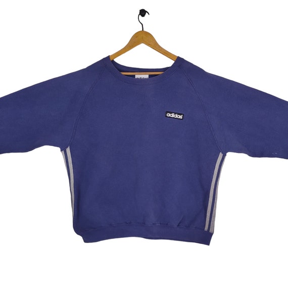 Vtg 90s Adidas Raglan Sweatshirt Large Vintage Ad… - image 4